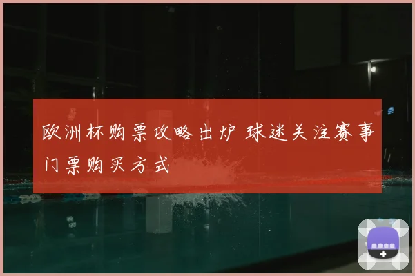 欧洲杯购票攻略出炉 球迷关注赛事门票购买方式